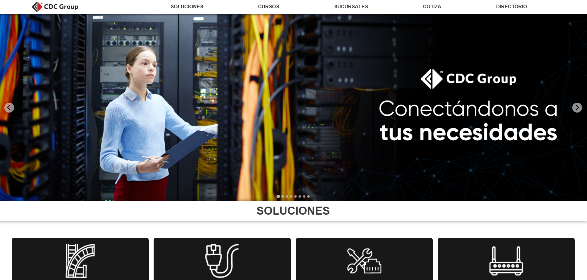 Vista previa del sitio web corporativo de CDC Group